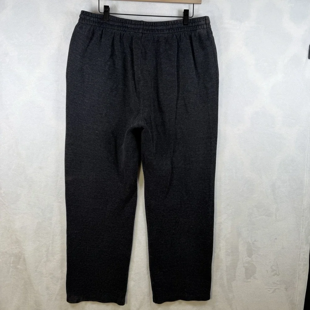 Polo Ralph Lauren Pants Mens Large Gray Red Pony Lounge Sweatpants